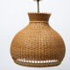 Mid century wicker hanging chandelier by ULUV, 1960´s