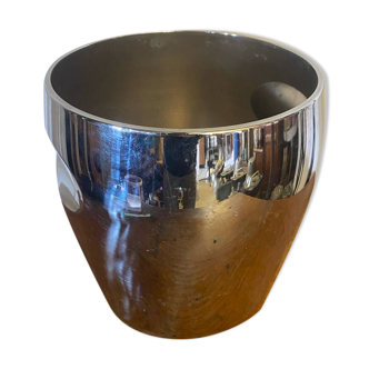 Vintage Alessi Champagne Bucket, Model 872, Polished Stainless Steel, Made in Italy