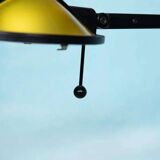 1980s Memphis desk lamp, space age vintage Ikea desk