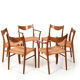 Danish teak dining chairs by Arne Wahl Iversen Glyngøre Stolefabrik