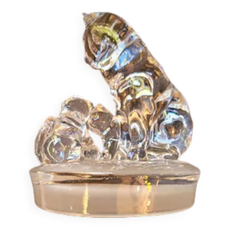 Vintage Crystal Desktop Paperweight