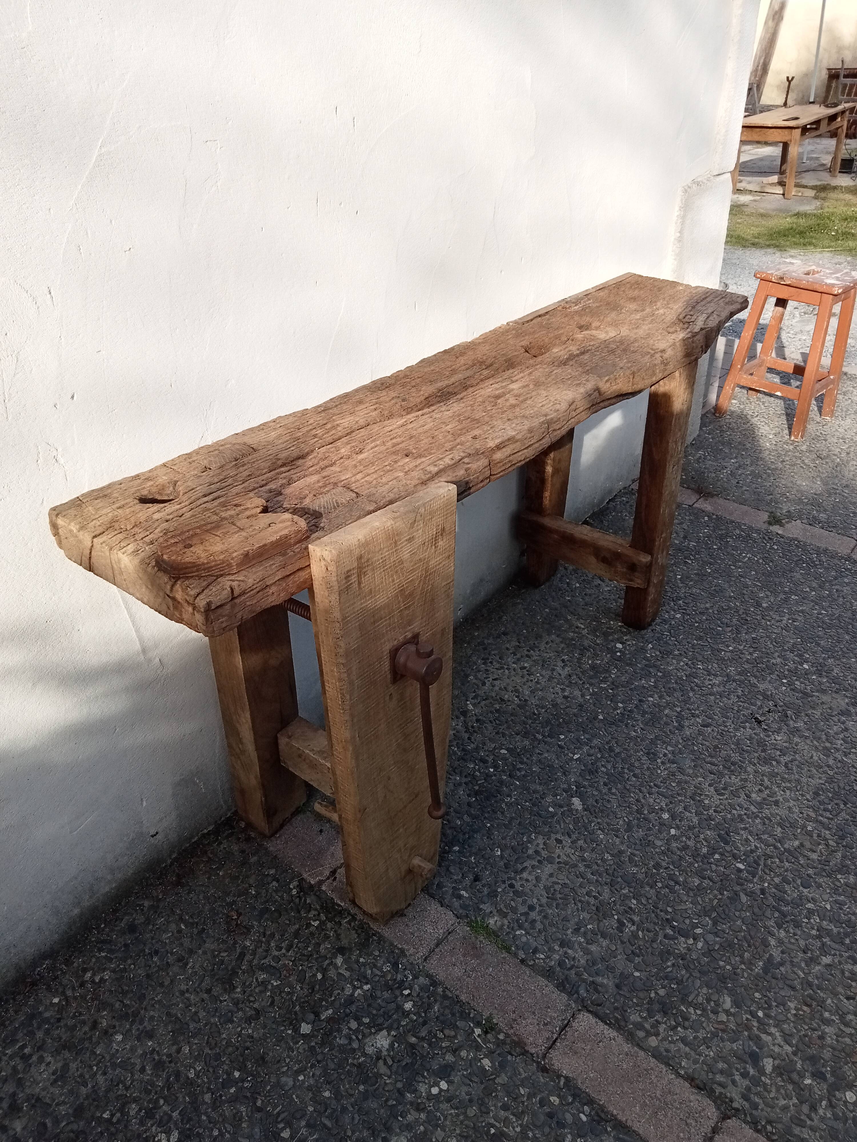 Old carpenter's workbench