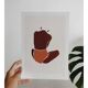 Illustration - baigneuse orange A3