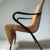 Rare pair of rattan easy chairs - Søren Lund