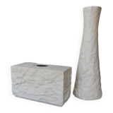 2 vases en porcelaine Schumann-Arzberg Op Art, Allemagne