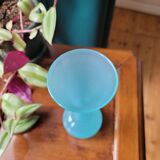 Vase soliflore opaline bleu