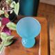 Blue opaline soliflore vase