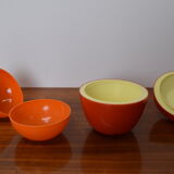 Set of mid-century plastic boxes,1970's