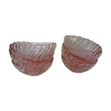 8 cups ARCOROC ROSALINE vintage twisted pink 358112