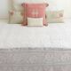 Coussin en lin marocain fait à la main, rose et crème, style mauresque, neuf
