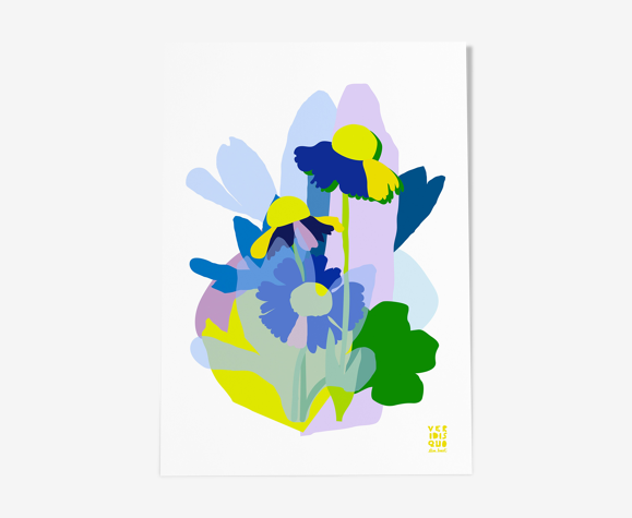 African daisy - illustration en édition limitée, format A4 Elisa Brouet