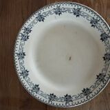 Set of two Terre de fer Parmentier hollow plates