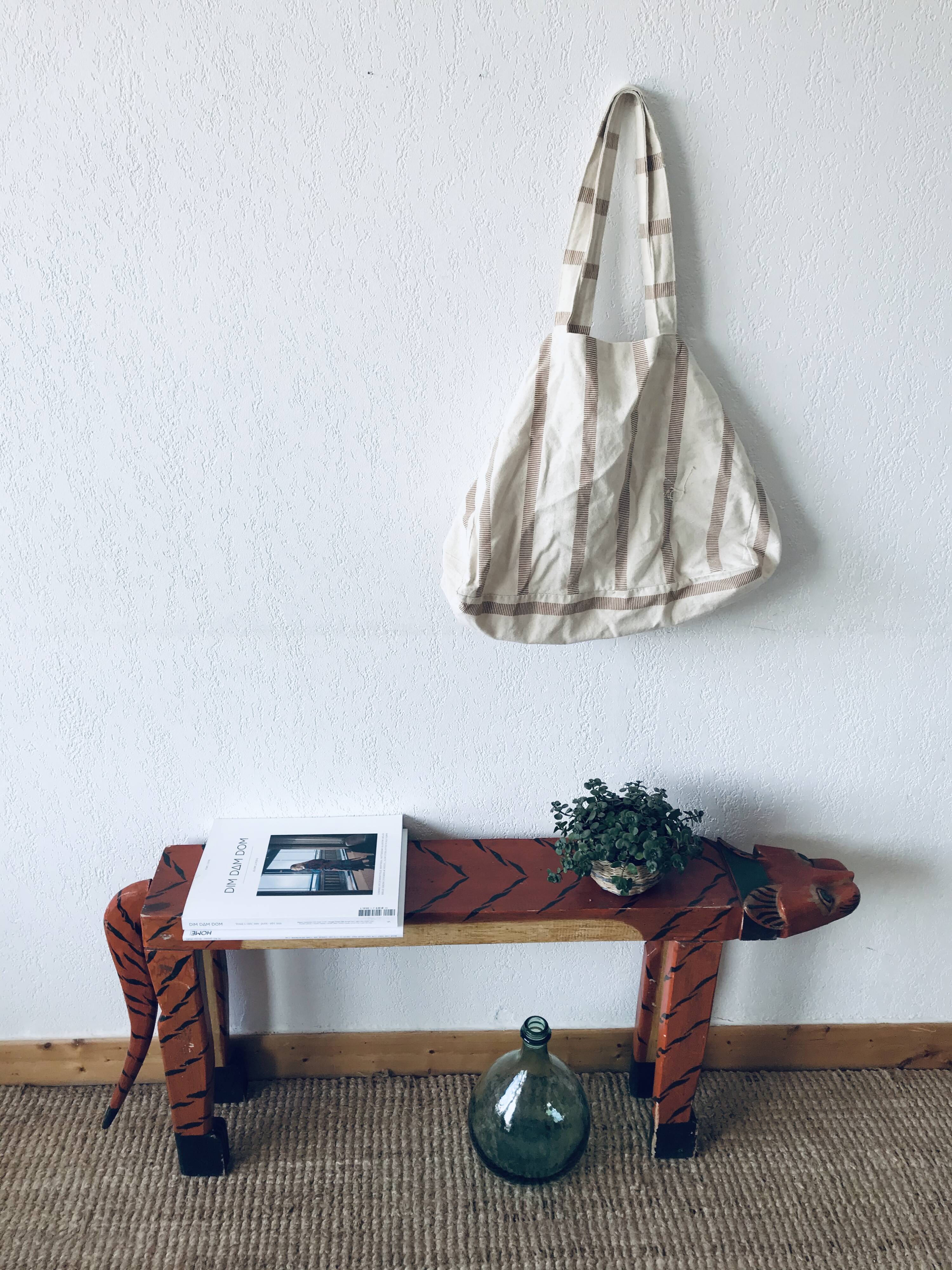 Wooden tiger bench