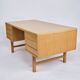 Freestanding desk - six drawers - oak - Omann Junior - Danish design - 1960s