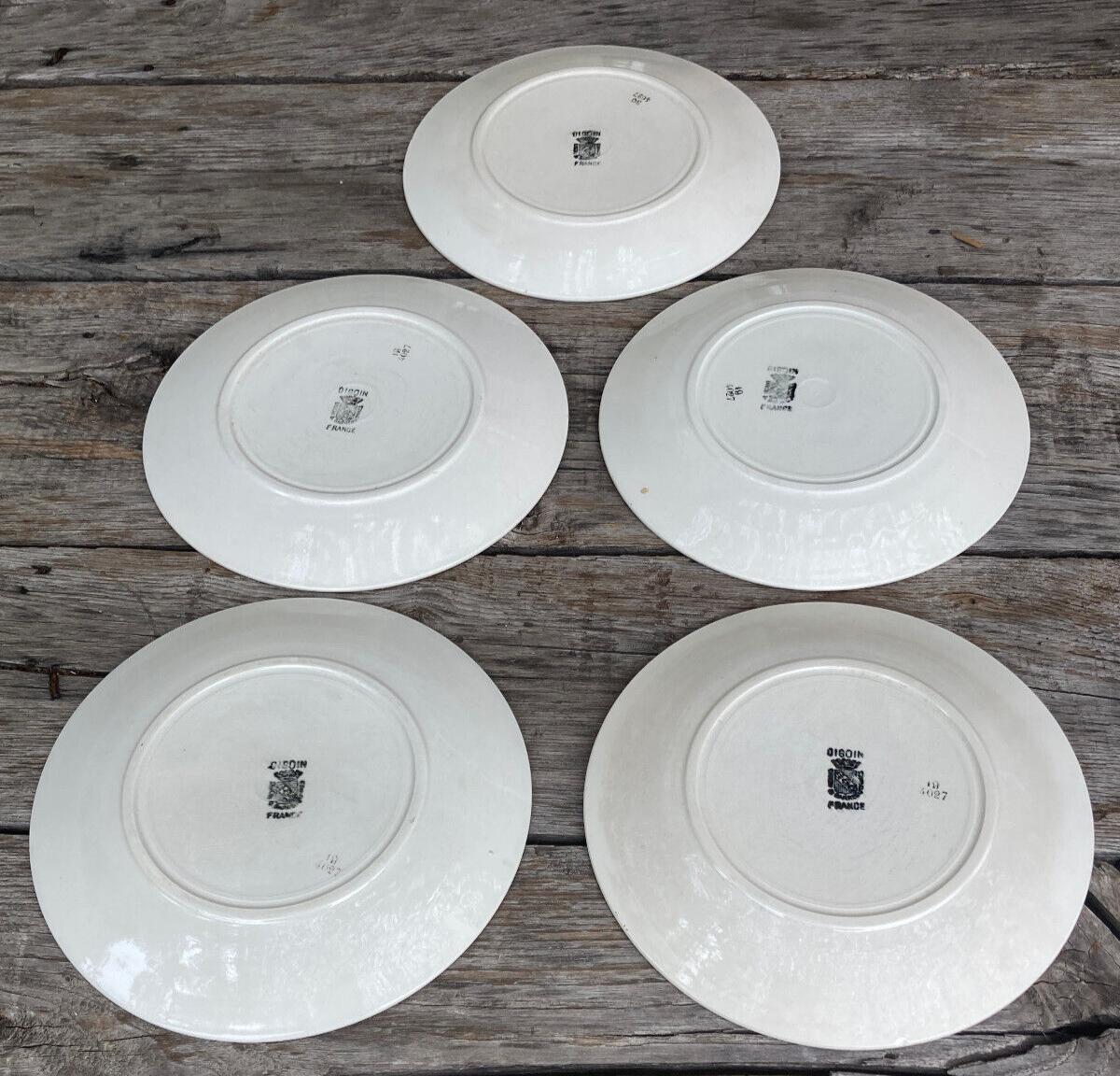 5 dessert plates Digoin  - Art Deco