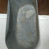 Old zinc bathtub