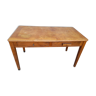 Oak desk table 1950 2 drawers -1m30