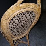Ancien fauteuil en rotin