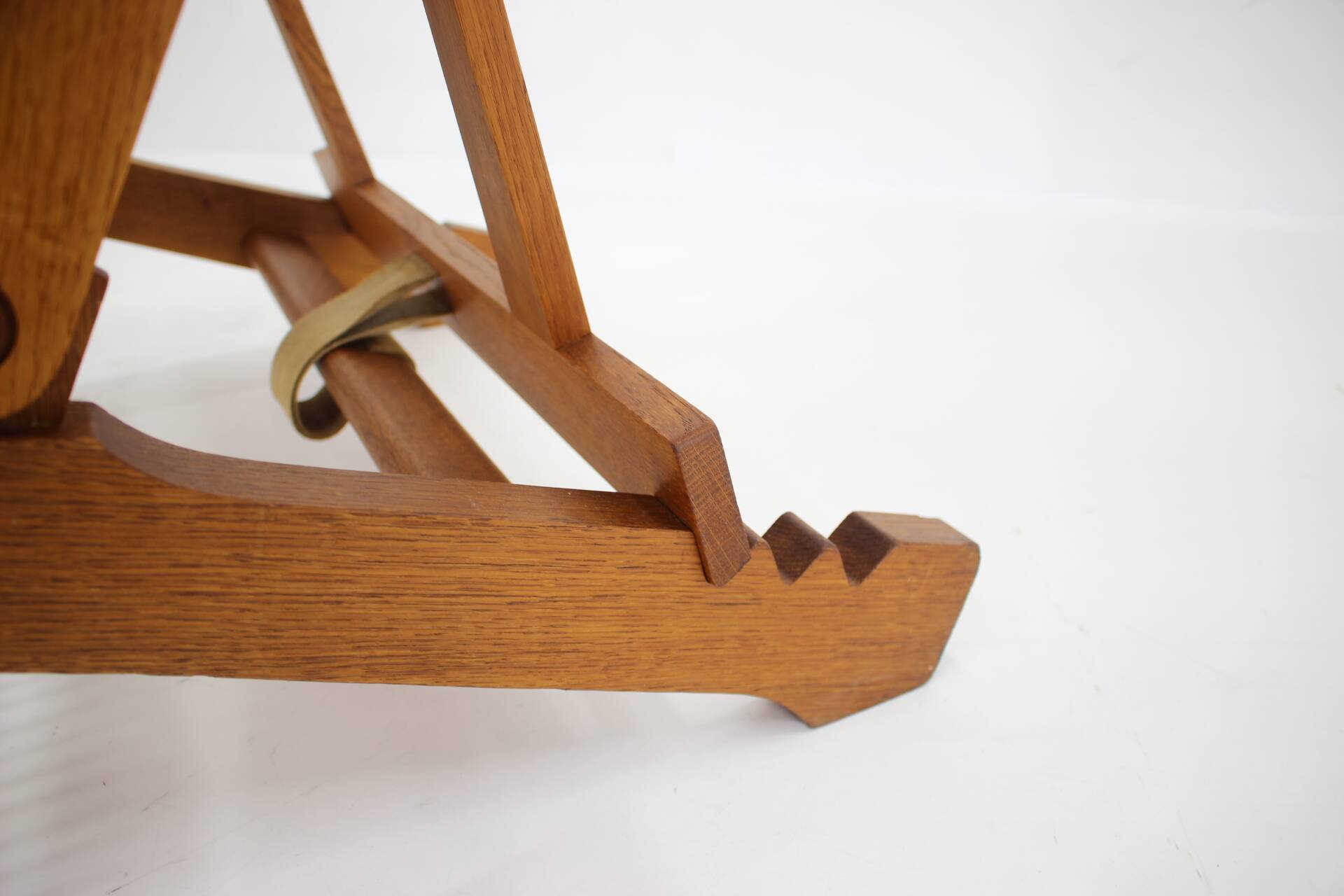 Hans J. Wegner Oak Reclining Lounge Chair Model AP71, Denmark 1968