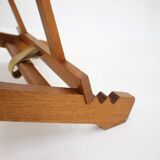Hans J. Wegner Oak Reclining Lounge Chair Model AP71, Denmark 1968