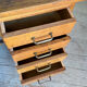Vintage oak half-minister desk