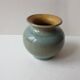 Small glazed ceramic ball vase Signed Alésia