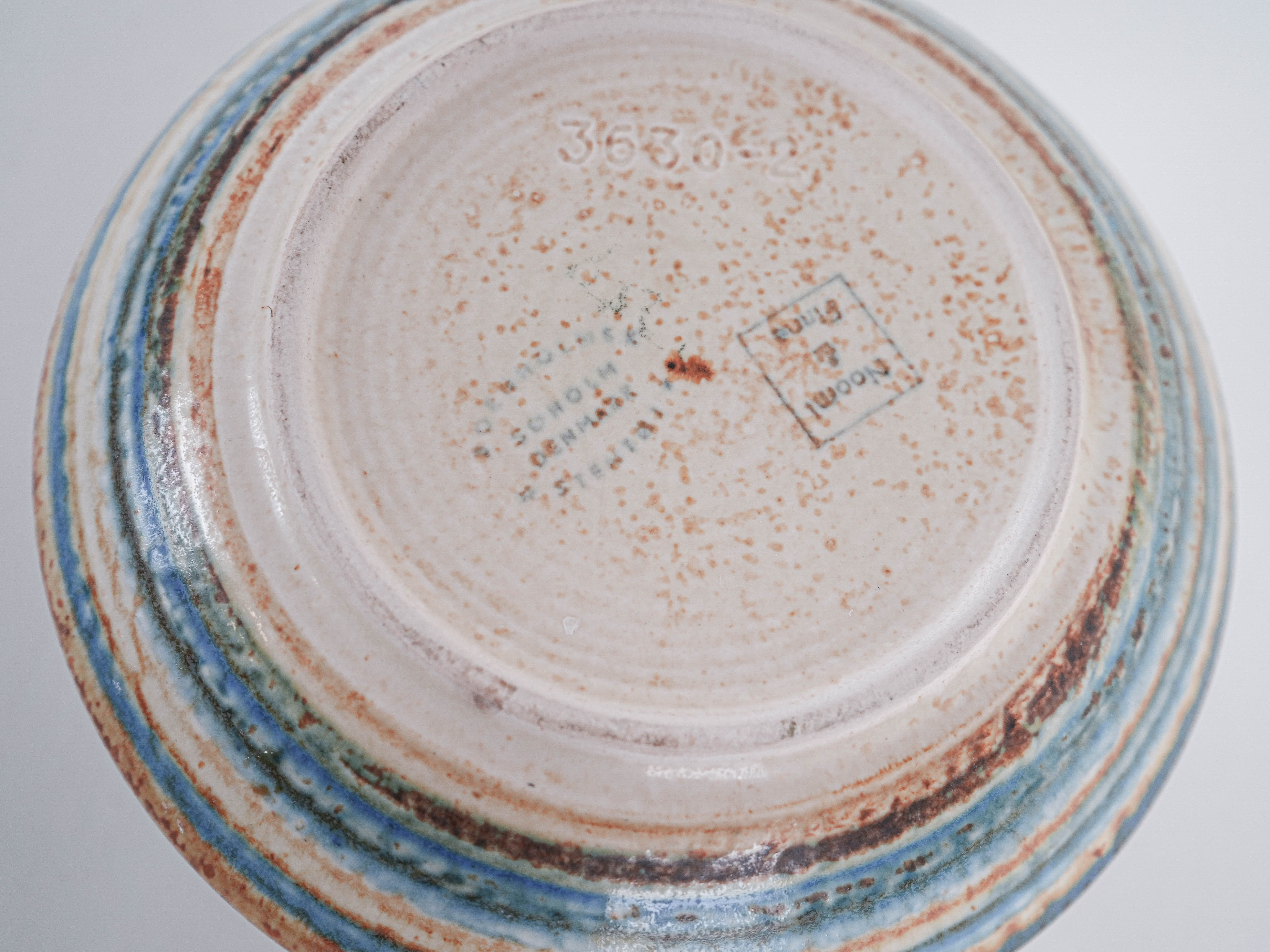 Ceramic vase, Danish design, 1960s, manufactured by Søholm