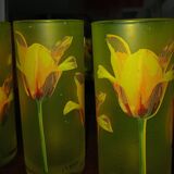 Six Orangeade Glasses 80'