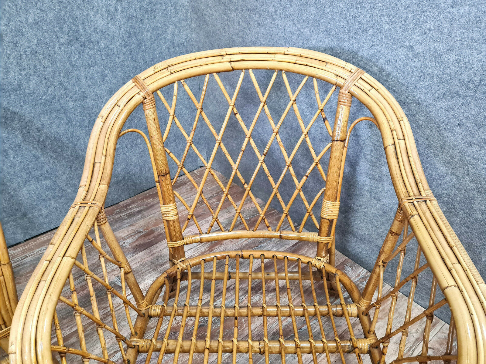 Salon en rotin 60/70