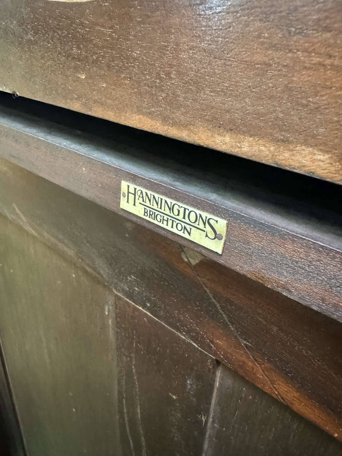 Scriban in English with a walnut finish from the 1930s.