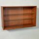 Scandinavian teak wall display cabinet from the 60s