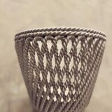 Set of 2 pottery or openwork pot covers vintage 1970-80