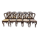 Set of 10 caned chairs from the Louis Philippe period.