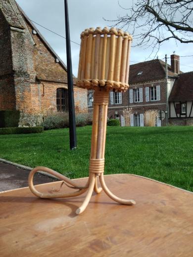Rattan lamp 1950