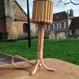 Lampe en rotin 1950