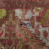 Vintage handwoven Turkmen Ersari oriental rug, 1950s.