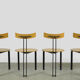Dutch post modern dining chairs, harvink, 1980s
