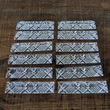 Box of 12 crystal knife holders