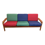 Sofa 3 places Scandinavian design colors 1950