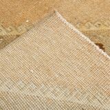 Handmade Wool Runner, Vintage Runner Rug, 92x321Cm