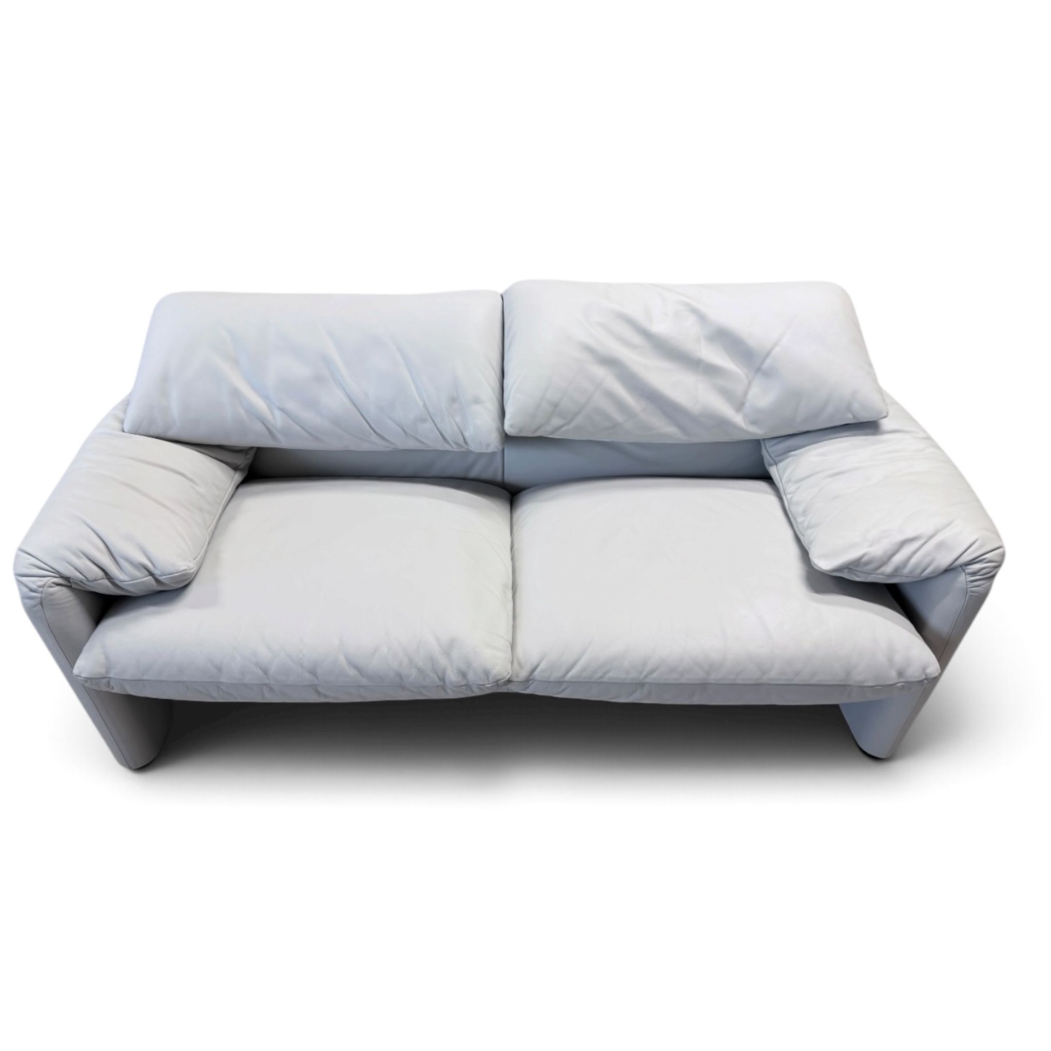 Cassina Maralunga 2-Seater Sofa by Vico Magistretti in Grey