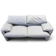 Cassina Maralunga 2-Seater Sofa by Vico Magistretti in Grey