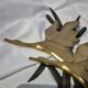 Hollywood regency brass wall sculpture birds