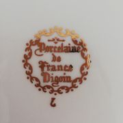 Lot vintage porcelain plates by Digoin Fragonard