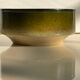 Large vintage ceramic bowl in olive green enamel - 1970s