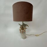 Hollywood regency bassano ceramic table lamp Italy , 1970’s