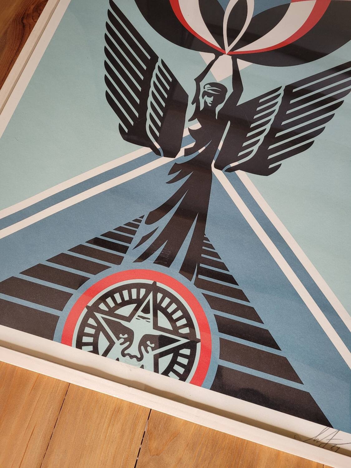 Obey "Lotus Angel" screen print