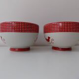 2 vintage decor cups (birds)