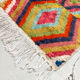 Moroccan Berber rug Boujaad with multicolored diamonds 336x82cm
