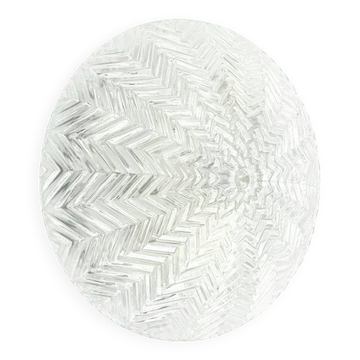 Applique murale en verre géométrique Art Déco de Limburg, Allemagne, années 1970